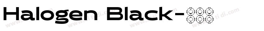 Halogen Black字体转换